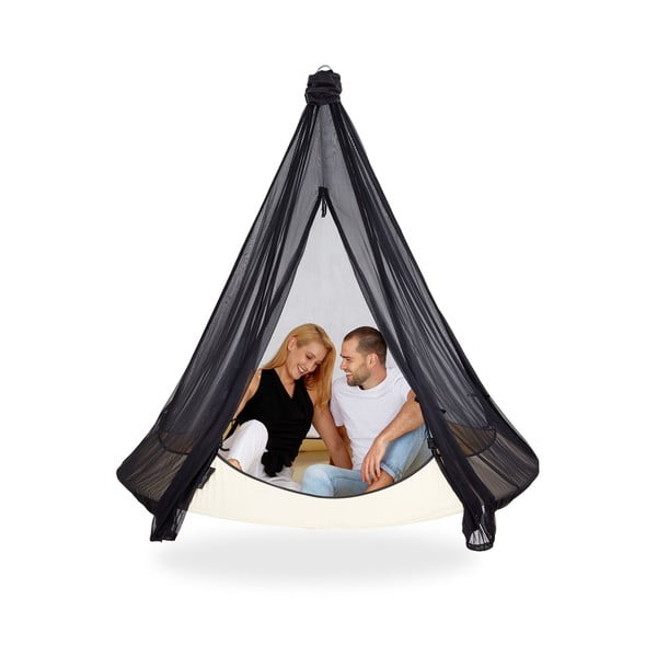 Černá moskytiéra na houpačku ø 180 cm – Hangout Pod-image-2