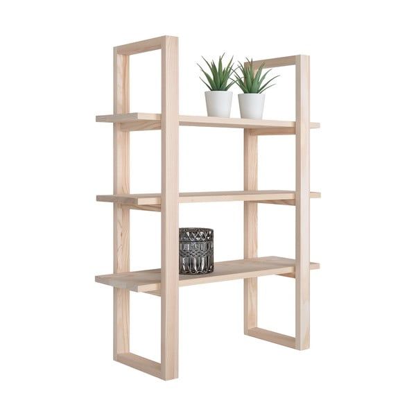Patrová police z masivu pavlovnie v přírodní barvě 48 cm Santiago – House Nordic-image-2