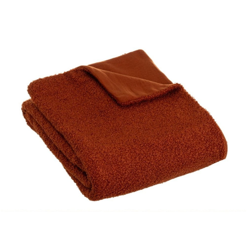 Deka s beránkem v cihlové barvě 130x160 cm Sherpa Bouclé – Casa Selección