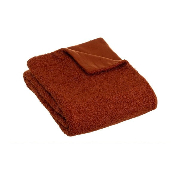 Deka s beránkem v cihlové barvě 130x160 cm Sherpa Bouclé – Casa Selección