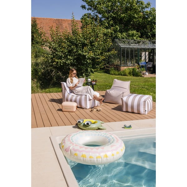 Bílo-šedý zahradní sedací vak – Bonami Essentials-image-3