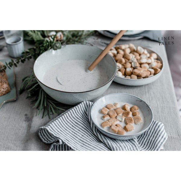 Lněná utěrka 45x65 cm Thin Black Stripes – Linen Tales-image-2