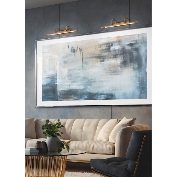 LED nástěnné svítidlo v mosazné barvě Cuadro – Trio-image-1