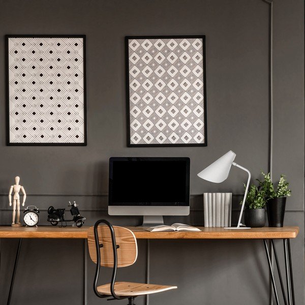 Bílá stolní lampa SULION Lisboa, výška 45 cm-image-1