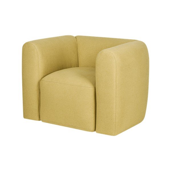 Žluté křeslo Flom – noo.ma