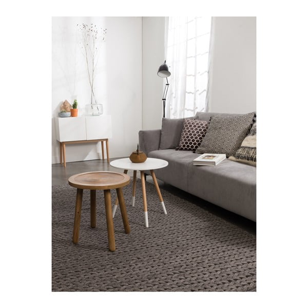 Odkládací stolek z mangového dřeva Zuiver Dendron, ⌀ 43 cm-image-1