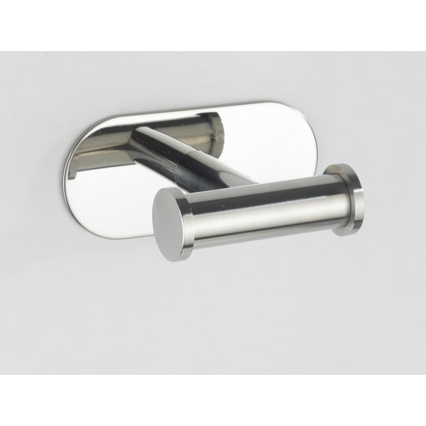 Dvojitý nástěnný háček z nerezové oceli Wenko Turbo-Loc® Orea-image-1