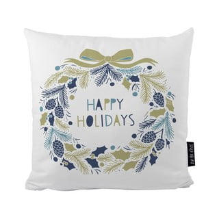 Polštář s vánočním motivem Butter Kings Holiday Wreath, 45 x 45 cm