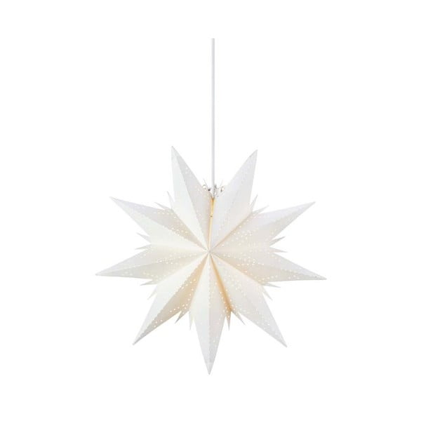 Bílá závěsná světelná dekorace s vánočním motivem ø 45 cm Dora – Markslöjd