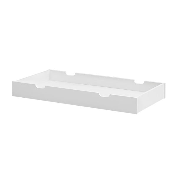 Bílý šuplík pod dětskou postel 60x120 cm – Pinio