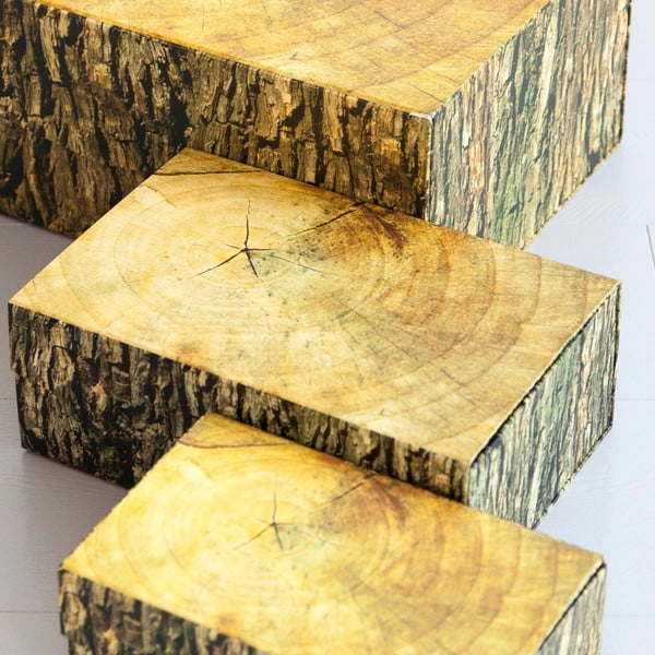 Úložná krabice Woodblock, 30x20 cm