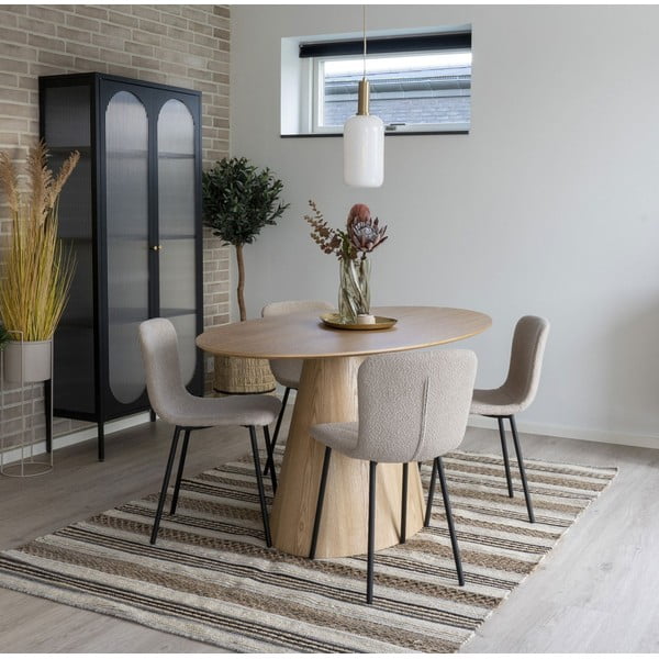 Jídelní stůl s deskou v dekoru jasanového dřeva 90x160 cm Bolton – House Nordic-image-1