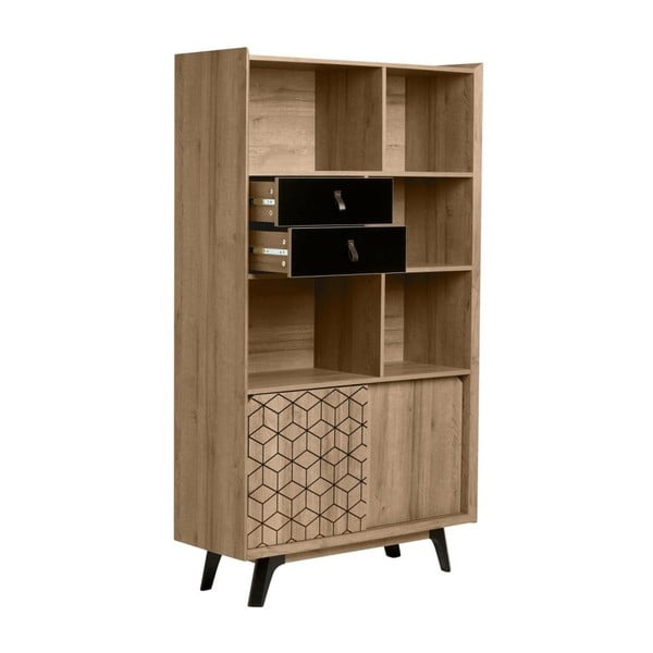 Knihovna v dekoru dubového dřeva Marckeric Ceilan-image-2