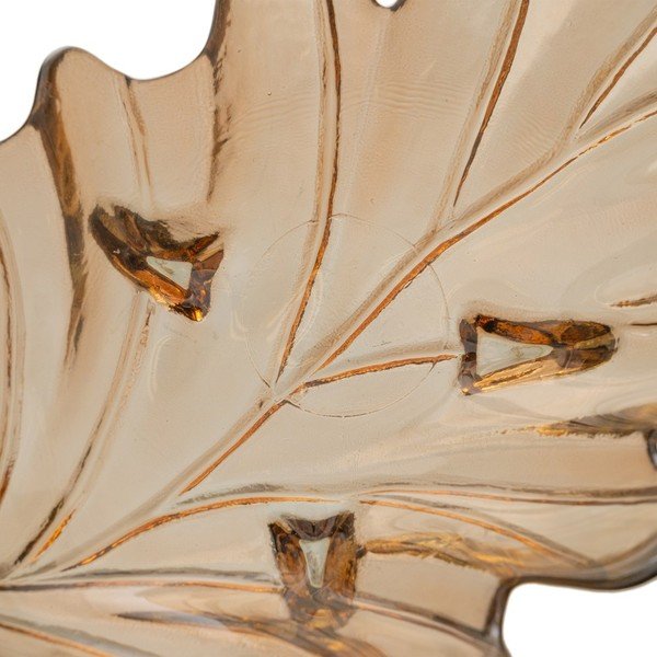 Skleněný dekorační tác 19,5x35 cm Leaf – Ixia-image-4