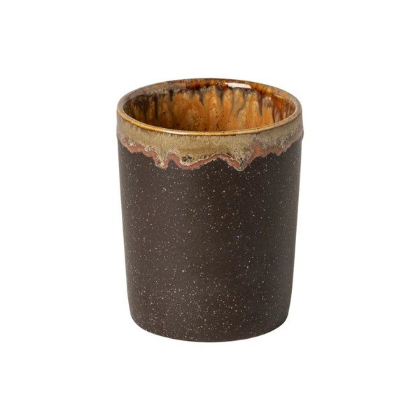 Hnědý kameninový kelímek na zubní kartáčky Poterie Bath – Casafina