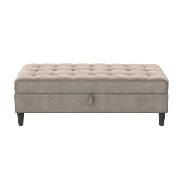 Šedá sametová podnožka Presley – Støraa