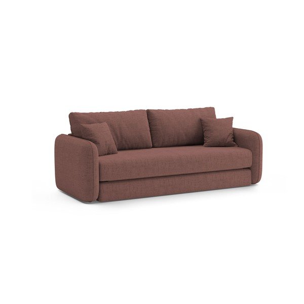 Tmavě růžová rozkládací pohovka 225 cm – Micadoni -image-3