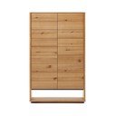 Skříňka v dekoru dubu v přírodní barvě 100x163,5 cm Alguema – Kave Home