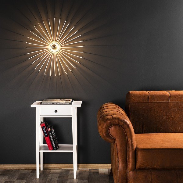 Bílé nástěnné svítidlo Homemania Decor Lion-image-4