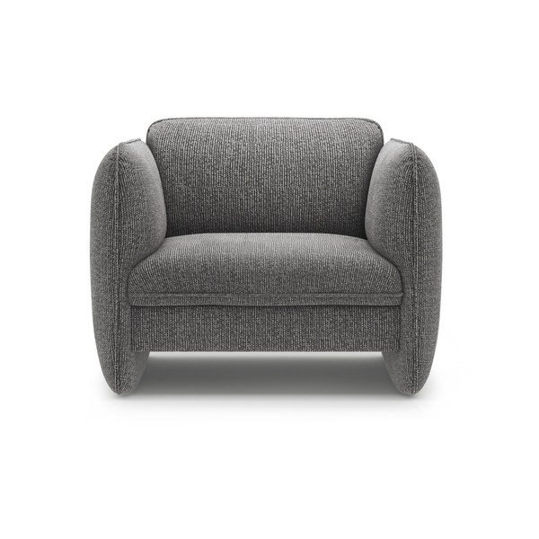 Tmavě šedé žinylkové křeslo Georgia – Micadoni -image-2