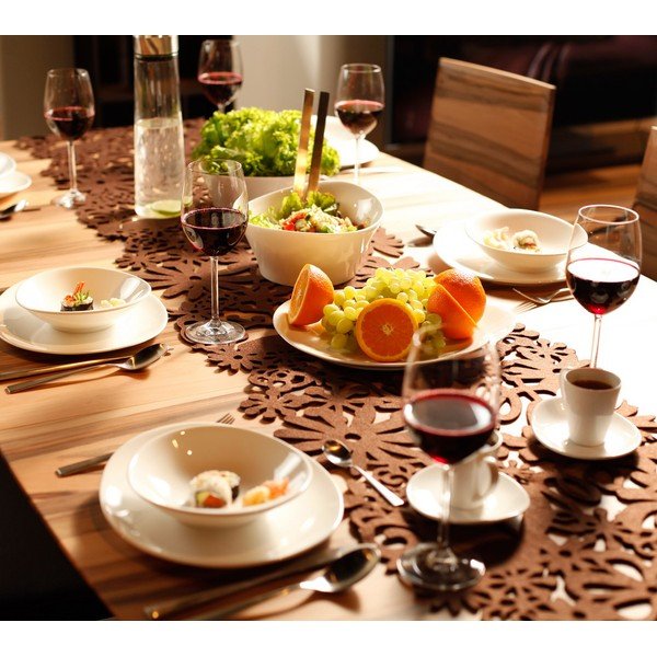 Vzorovaná sada talířů a mís, 15dílná-image-2