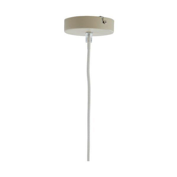 Krémové závěsné svítidlo s textilním stínidlem ø 10 cm Sukau – Light & Living-image-3