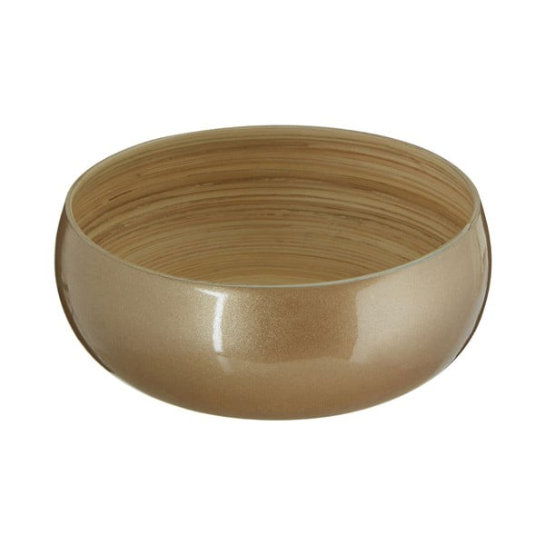 Bambusová miska ve zlaté barvě Premier Housewares, ⌀ 25 cm
