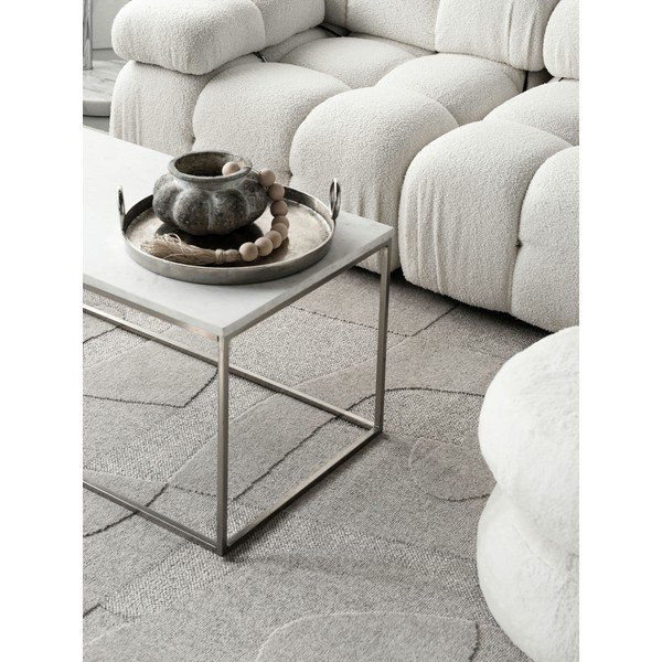 Světle šedý vlněný koberec 200x300 cm Morphic Botanica – Agnella-image-4