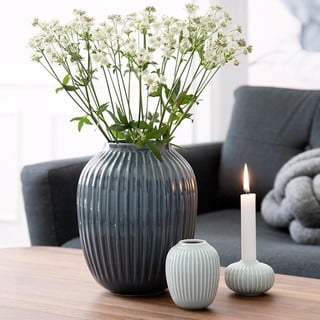 Antracitová kameninová váza Kähler Design Hammershoi, ⌀ 20 cm