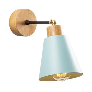 Nástěnné svítidlo v tyrkysové a přírodní barvě ø 14 cm Manavgat – Opviq lights