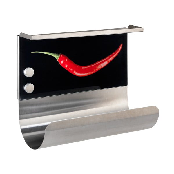 Magnetický držák na utěrky s poličkou Wenko Hot Pepper