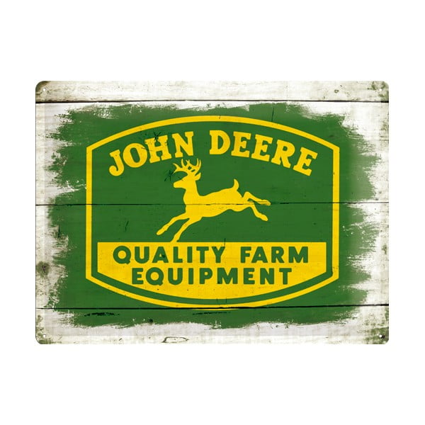 Retro plechová cedule John Deere, 30x40 cm