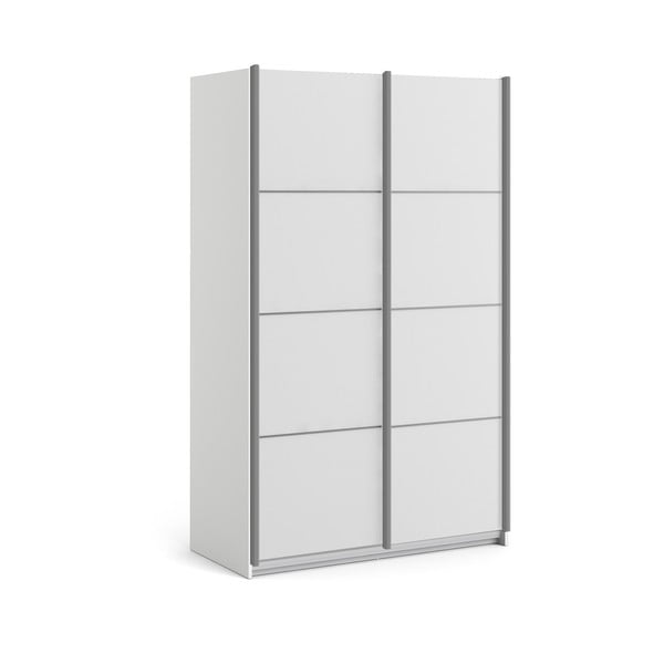 Bílá šatní skříň s posuvnými dveřmi 122x202 cm Verona - Tvilum-image-3