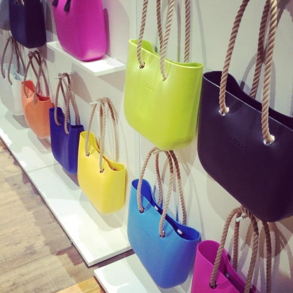 Taška O bag s černými uchy, světle zelená-image-3