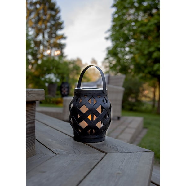 Černá lucerna Star Trading Flame Lantern, výška 16 cm-image-2