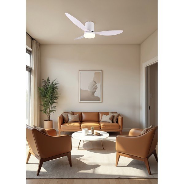 Matně bílé LED stropní svítidlo ø 132 cm Göteborg – Reality-image-1