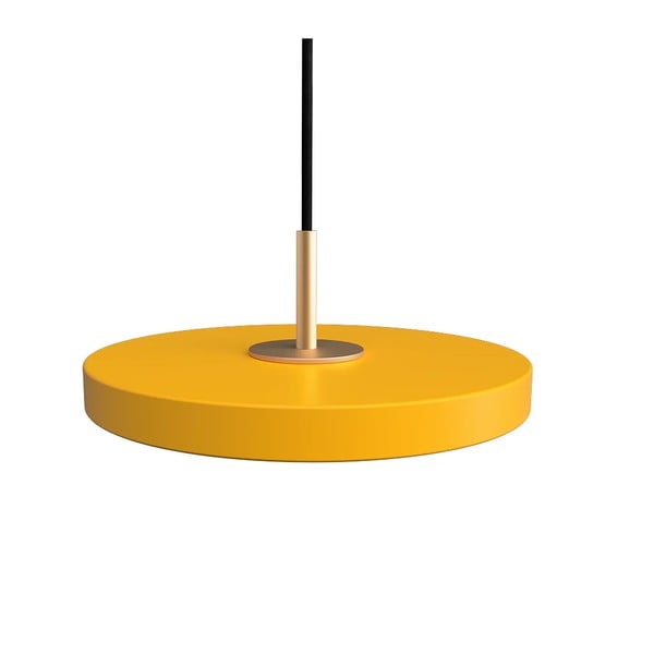 Okrově žluté LED závěsné svítidlo s kovovým stínidlem ø 15 cm Asteria Micro – UMAGE