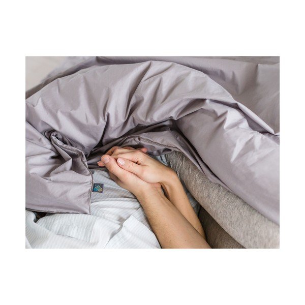 Šedý povlak na peřinu na jednolůžko z egyptské bavlny 155x200 cm Torre – WeLoveBeds-image-3