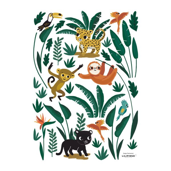 Arch samolepek 30x42 cm Jungle Animals – Lilipinso
