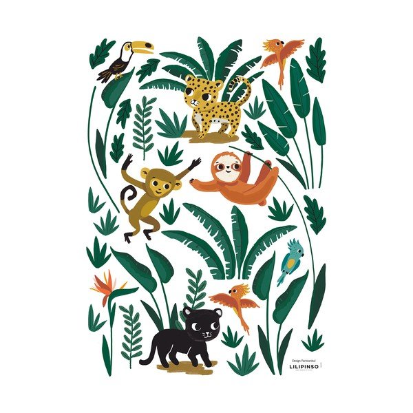 Arch samolepek 30x42 cm Jungle Animals – Lilipinso