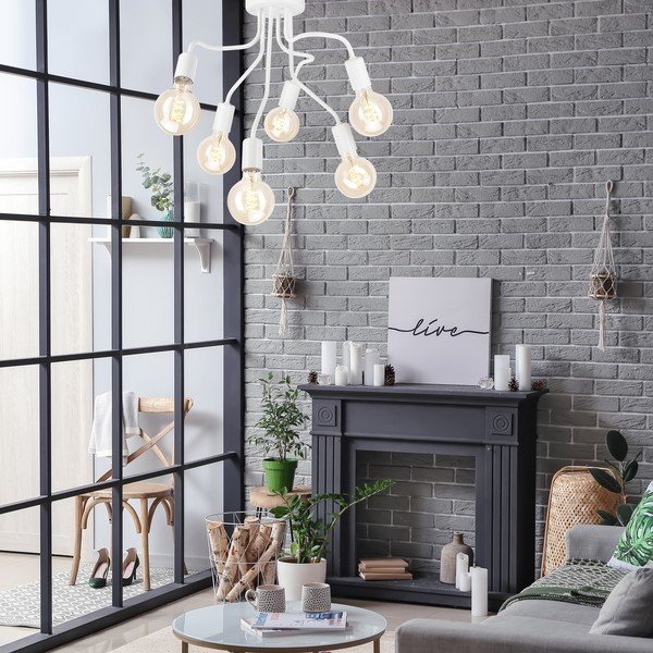 Bílé stropní svítidlo - LAMKUR-image-2