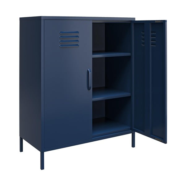 Modrá kovová skříňka 80x102 cm Bradford - Queer Eye-image-3