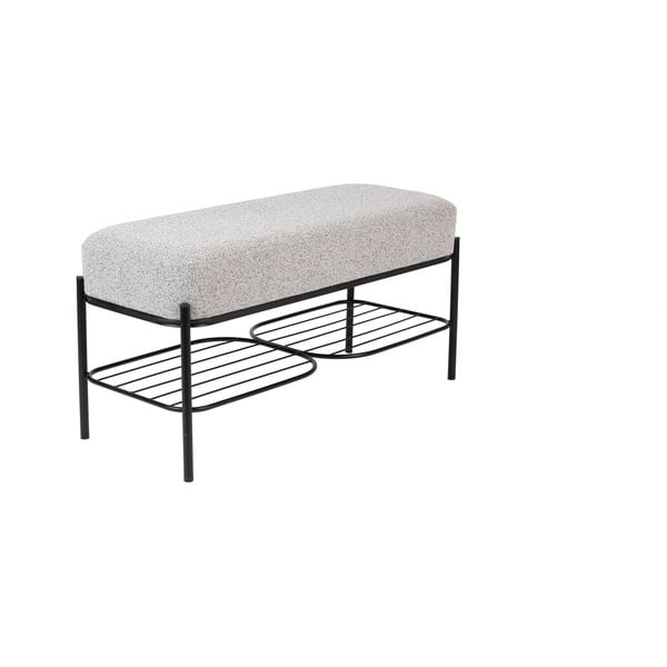 Světle šedá lavice White Label Milou-image-2