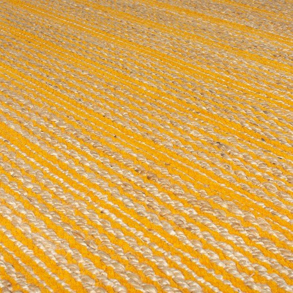 Žlutý jutový koberec Flair Rugs Equinox, 160 x 230 cm-image-2