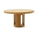 Kulatý rozkládací jídelní stůl s přídavnou deskou v dekoru dubu ø 150 cm Artis – Kave Home