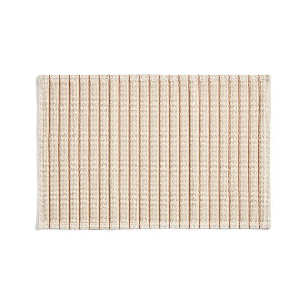 Oranžová/béžová textilní koupelnová předložka 50x80 cm Merade – Kave Home