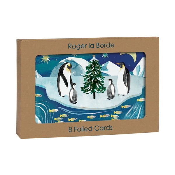 Přání s vánočním motivem v sadě 8 ks Go with the Floe  – Roger la Borde-image-2