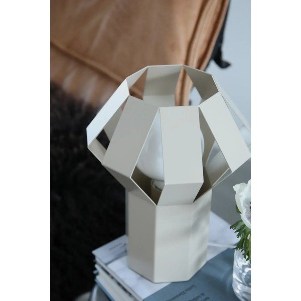 Béžová kovová stolní lampa s kovovým stínidlem (výška 27 cm) Octa – Markslöjd-image-2