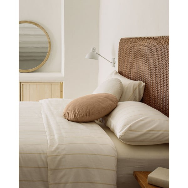 Hnědé kožené čelo postele 163x60 cm Natesa – Kave Home-image-2