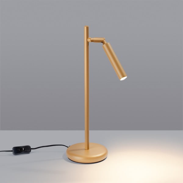 Stolní lampa ve zlaté barvě (výška 43 cm) Fideus – Sollux-image-1
